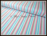 Girls Stripe Blue Woven