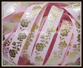 Gold Roses on Pink