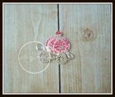 Pink Princess Carriage Rhinestone Slider