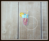 Lemonade Glass Rhinestone Pendant
