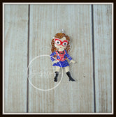 Spider Girl Rhinestone Pendant