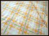 Summer Plaid Tangerine Fabric