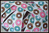 Glittered Donuts on White
