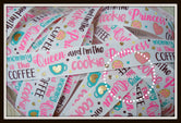 Coffee Queen & Cookie Princess on White