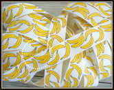 Glitter Bananas on White