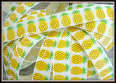 Glitter Pineapples on White