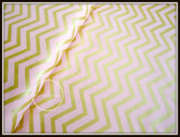 Sleek Pearlized Gold Chevron on Blush