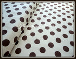 Brown Dot on Cream
