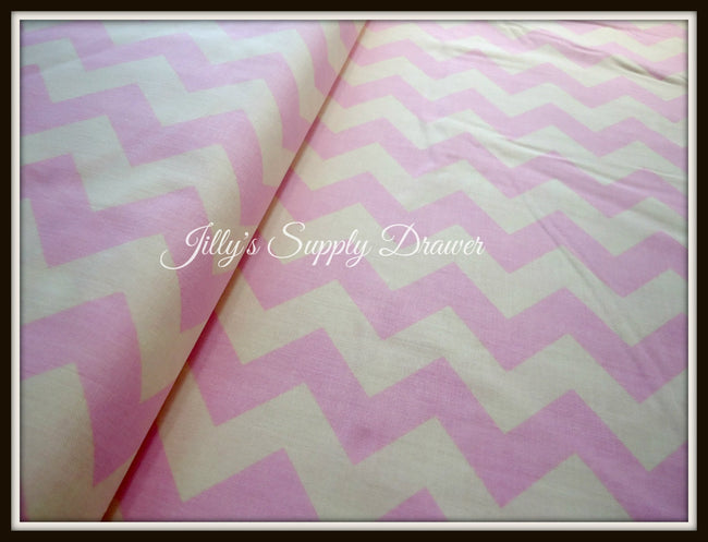 Light Pink Chevron on Cream