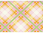 Summer Plaid Tangerine Fabric
