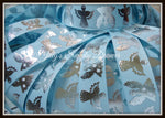 Silver Angels on Light Blue