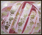 Gold Roses on Pink