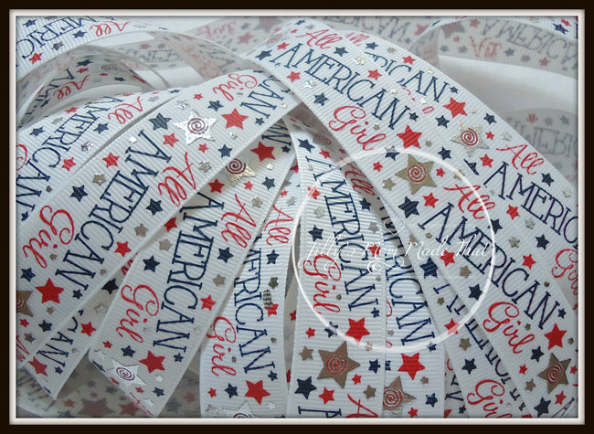 All American Girl on White