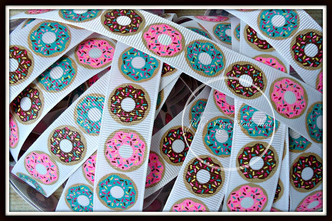 Glittered Donuts on White