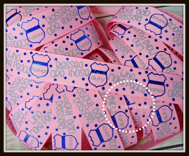 Police Officer Badges on Pink