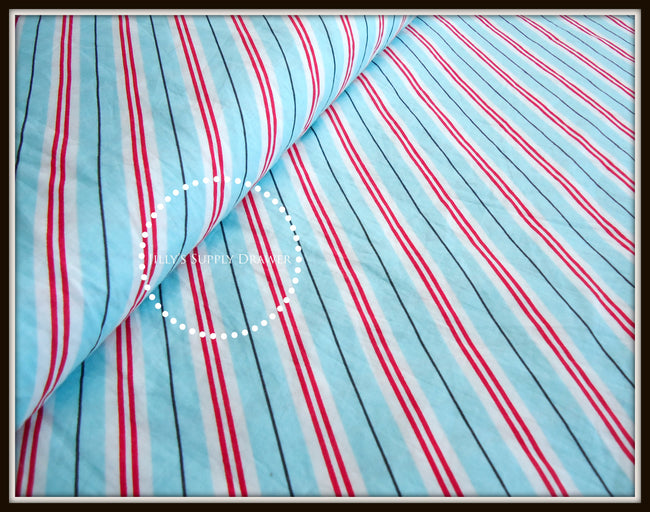 Candy Cane Stripe Winter Fabric