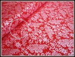 Red Metallic Damask