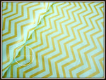 Sleek Pearlized Gold Chevron on Mist