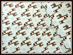 Brown Giraffes on Cream Giraffe Crossing